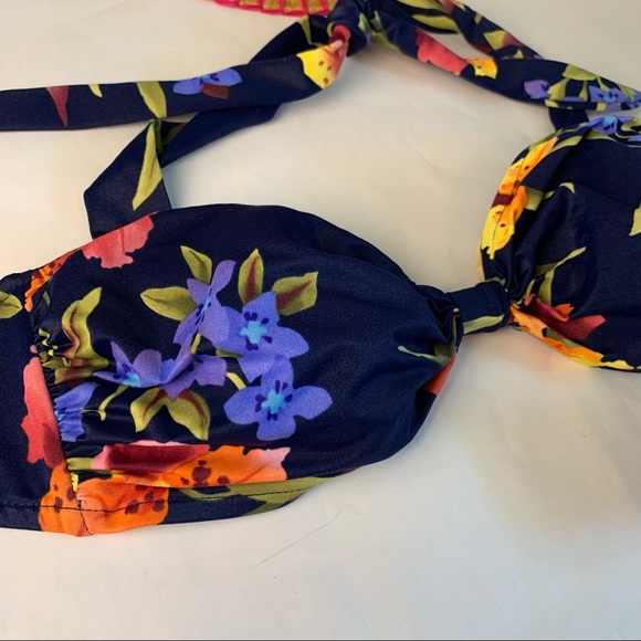 HP {South Point} NWT Bow Floral Bikini Top Swim 16 - Picture 12 of 16